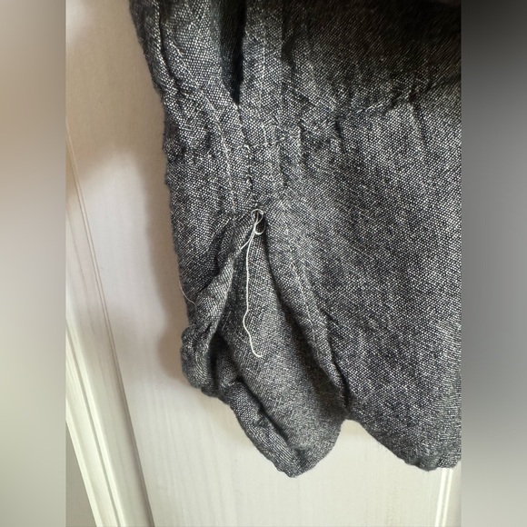 EzHippie Tunic Gray Cotton Pockets 1/4 Button Bohemian hippie Beach Coastal - Picture 6 of 13